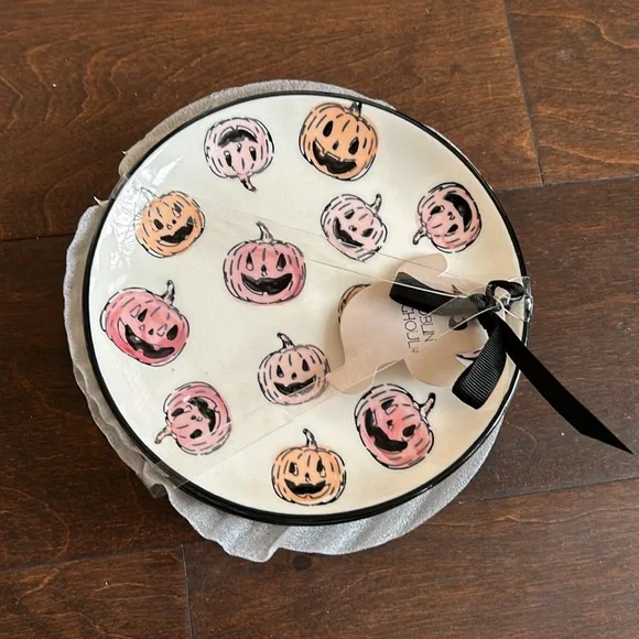 Potters Studio Set Of 4 Appetizer Dessert Plates New Jackolantern 6” - Picture 1 of 2